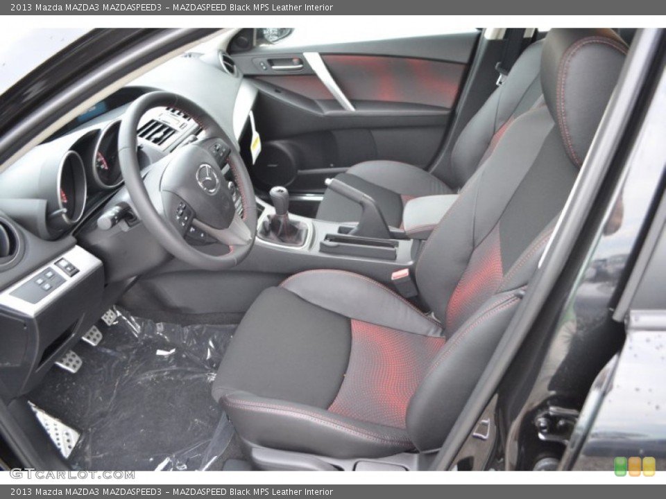 MAZDASPEED Black MPS Leather Interior Photo for the 2013 Mazda MAZDA3 MAZDASPEED3 #85075079