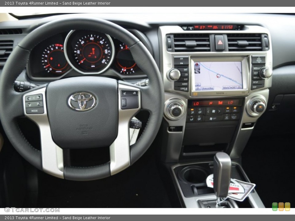 Sand Beige Leather Interior Dashboard for the 2013 Toyota 4Runner Limited #85075253