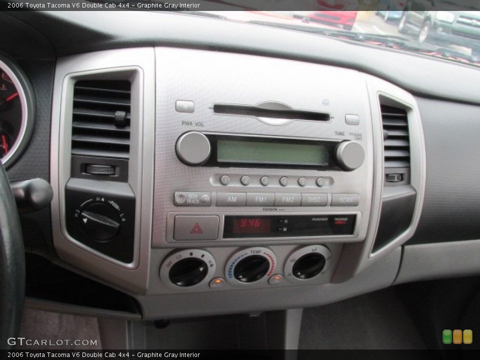 Graphite Gray Interior Controls for the 2006 Toyota Tacoma V6 Double Cab 4x4 #85075544