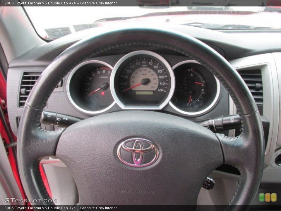 Graphite Gray Interior Steering Wheel for the 2006 Toyota Tacoma V6 Double Cab 4x4 #85075577