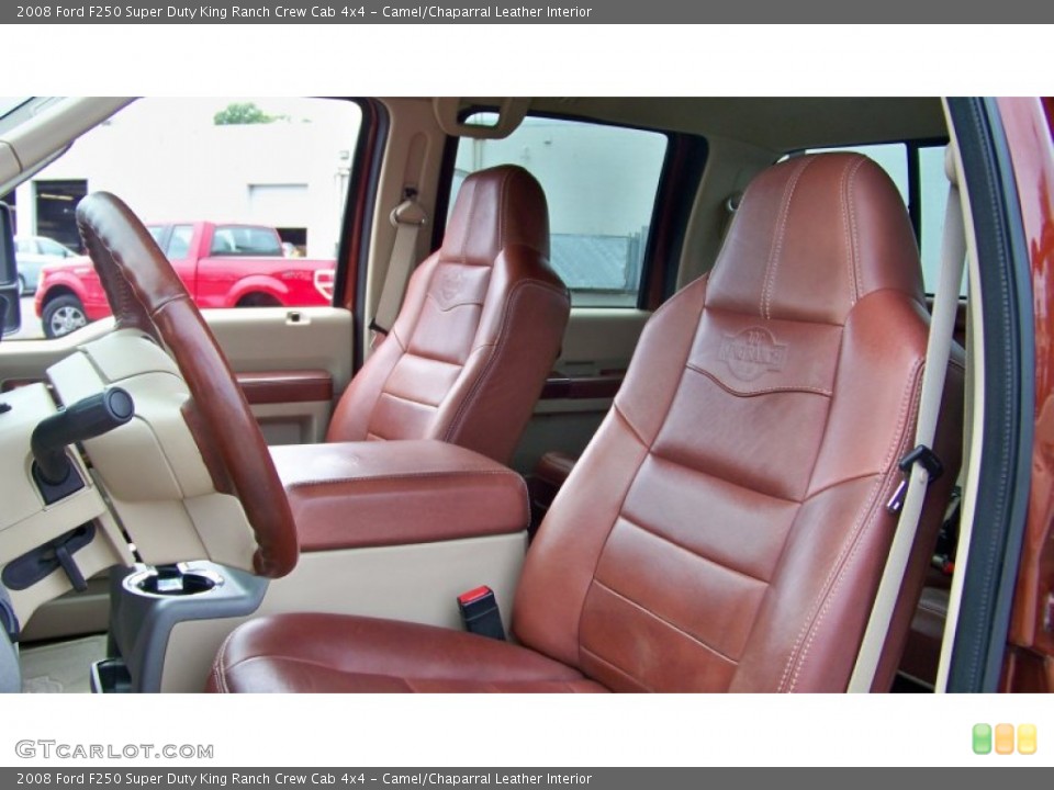 Camel/Chaparral Leather 2008 Ford F250 Super Duty Interiors