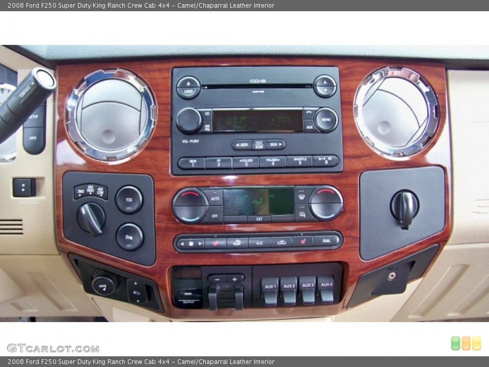 Camel/Chaparral Leather Interior Controls for the 2008 Ford F250 Super Duty King Ranch Crew Cab 4x4 #85076279