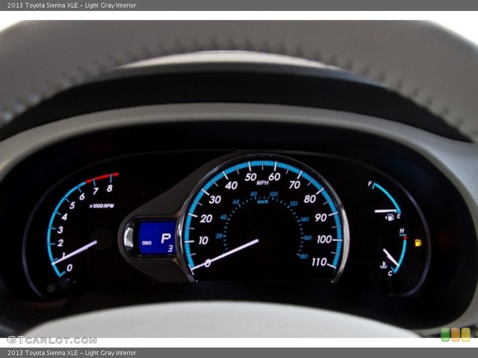 Light Gray Interior Gauges for the 2013 Toyota Sienna XLE #85076327