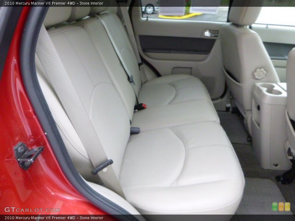 Stone Interior Rear Seat for the 2010 Mercury Mariner V6 Premier 4WD #85077229