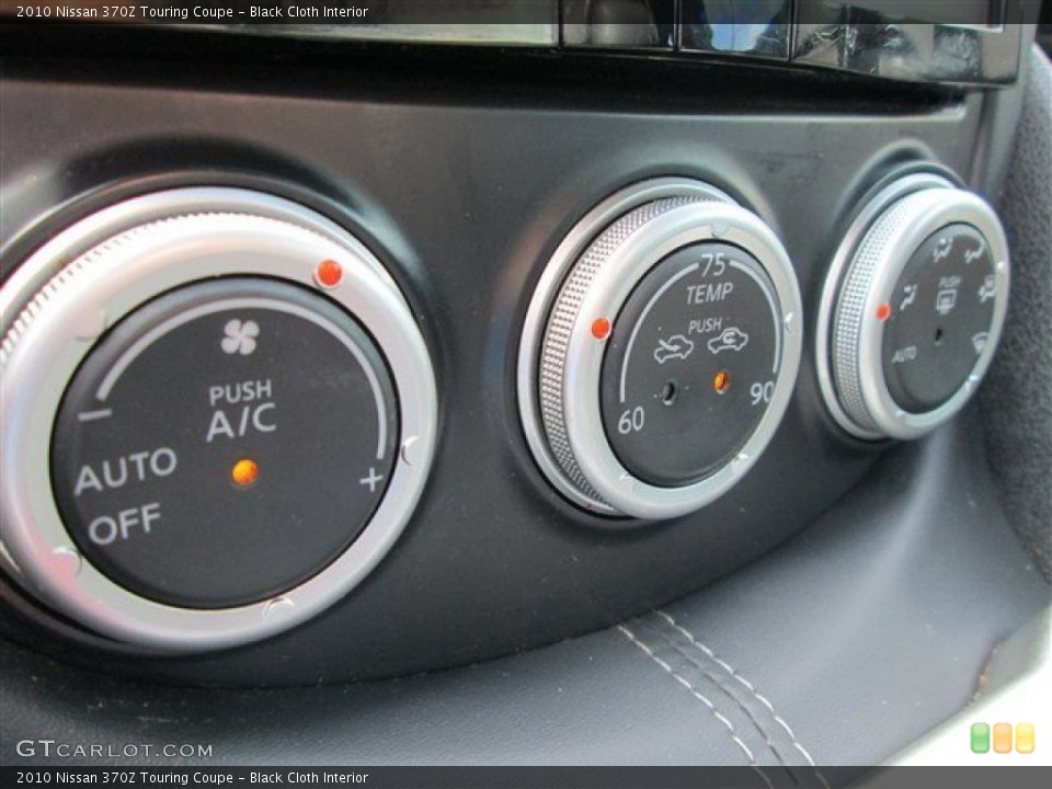 Black Cloth Interior Controls for the 2010 Nissan 370Z Touring Coupe #85077266