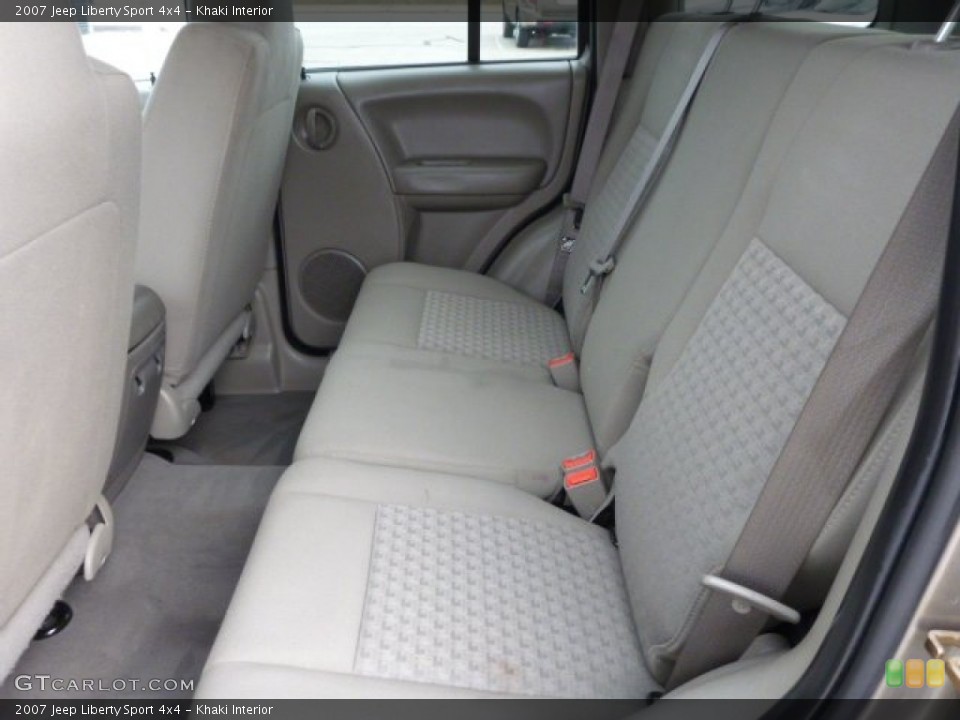 Khaki Interior Rear Seat for the 2007 Jeep Liberty Sport 4x4 #85077347