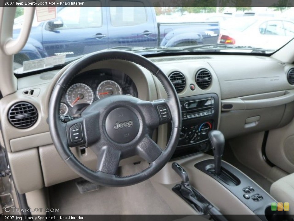 Khaki Interior Dashboard for the 2007 Jeep Liberty Sport 4x4 #85077365