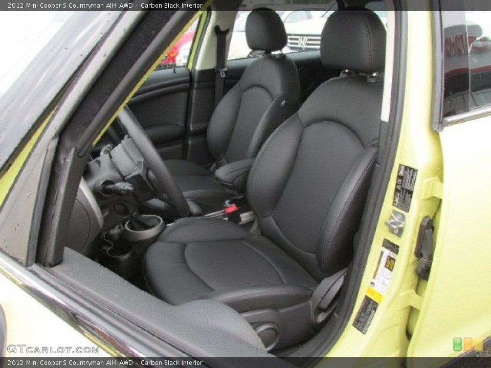 Carbon Black Interior Front Seat for the 2012 Mini Cooper S Countryman All4 AWD #85077698