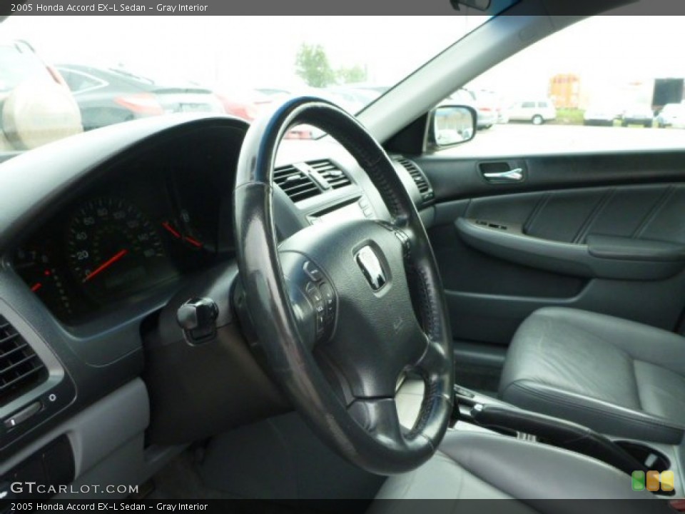 Gray Interior Steering Wheel for the 2005 Honda Accord EX-L Sedan #85080053