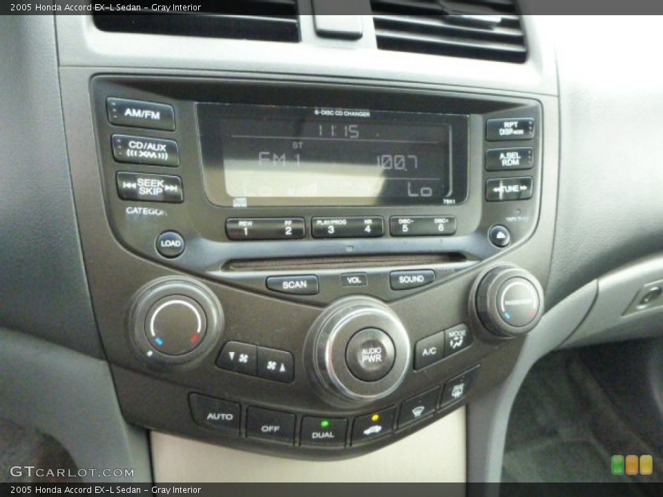 Gray Interior Controls for the 2005 Honda Accord EX-L Sedan #85080101