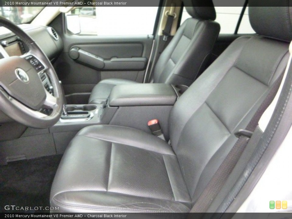 Charcoal Black Interior Front Seat for the 2010 Mercury Mountaineer V8 Premier AWD #85082373