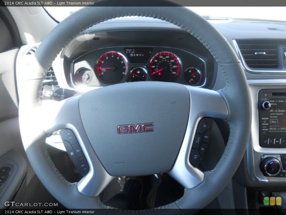 Light Titanium Interior Steering Wheel for the 2014 GMC Acadia SLT AWD #85082381