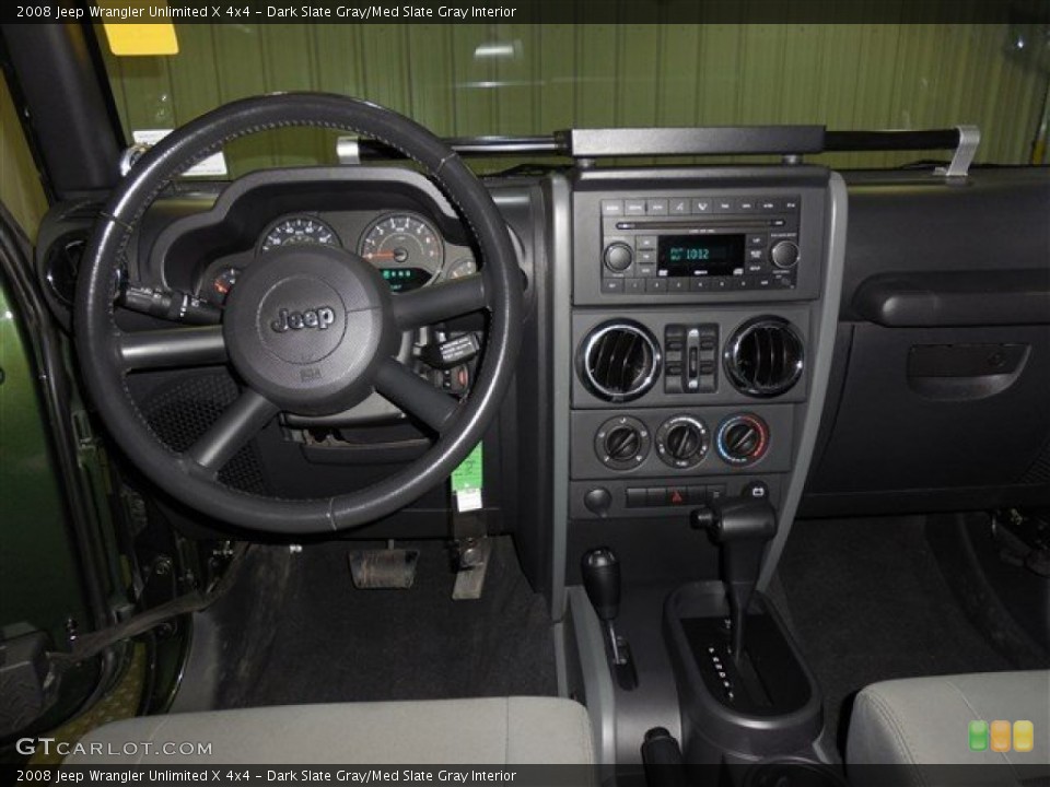 Dark Slate Gray/Med Slate Gray Interior Dashboard for the 2008 Jeep Wrangler Unlimited X 4x4 #85082508