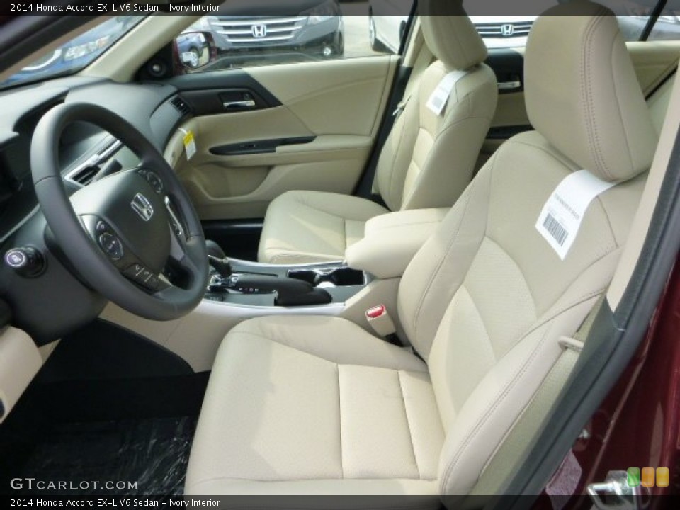 Ivory Interior Photo for the 2014 Honda Accord EX-L V6 Sedan #85082726