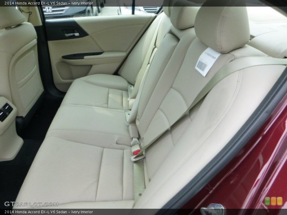 Ivory Interior Rear Seat for the 2014 Honda Accord EX-L V6 Sedan #85082750
