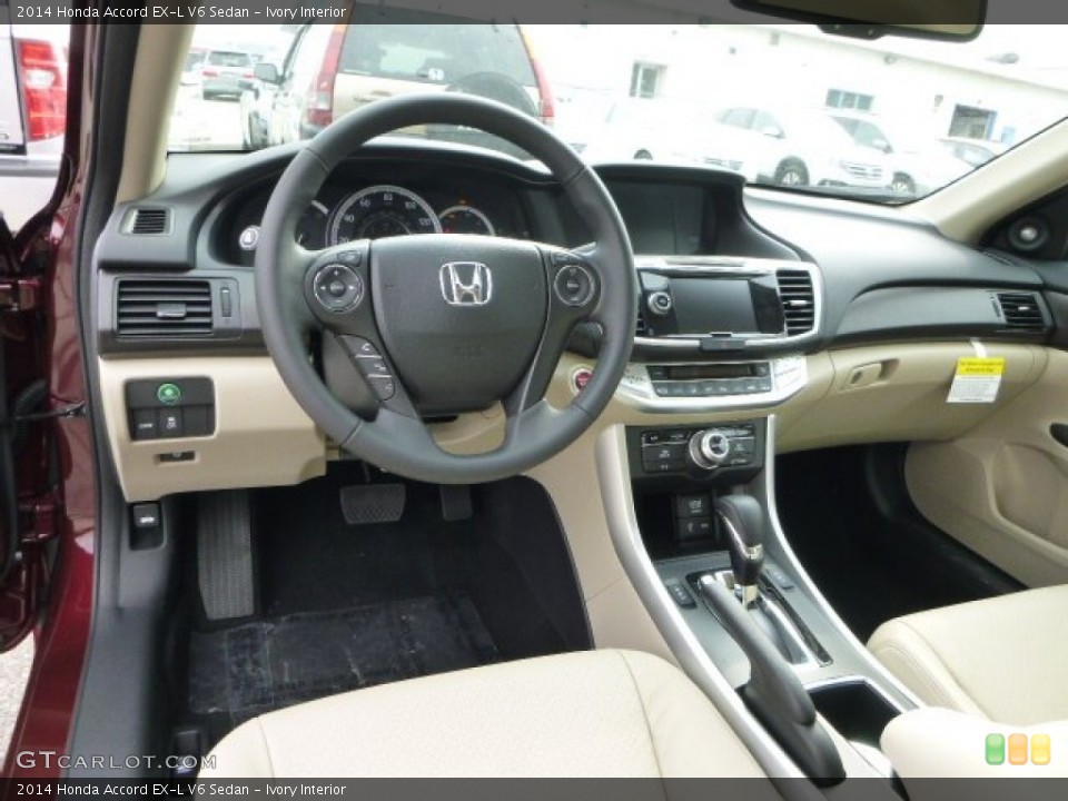 Ivory Interior Prime Interior for the 2014 Honda Accord EX-L V6 Sedan #85082771