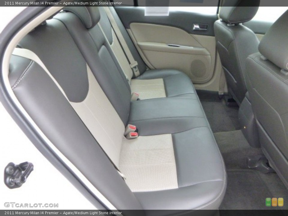 Agate/Medium Light Stone Interior Rear Seat for the 2011 Mercury Milan I4 Premier #85082942