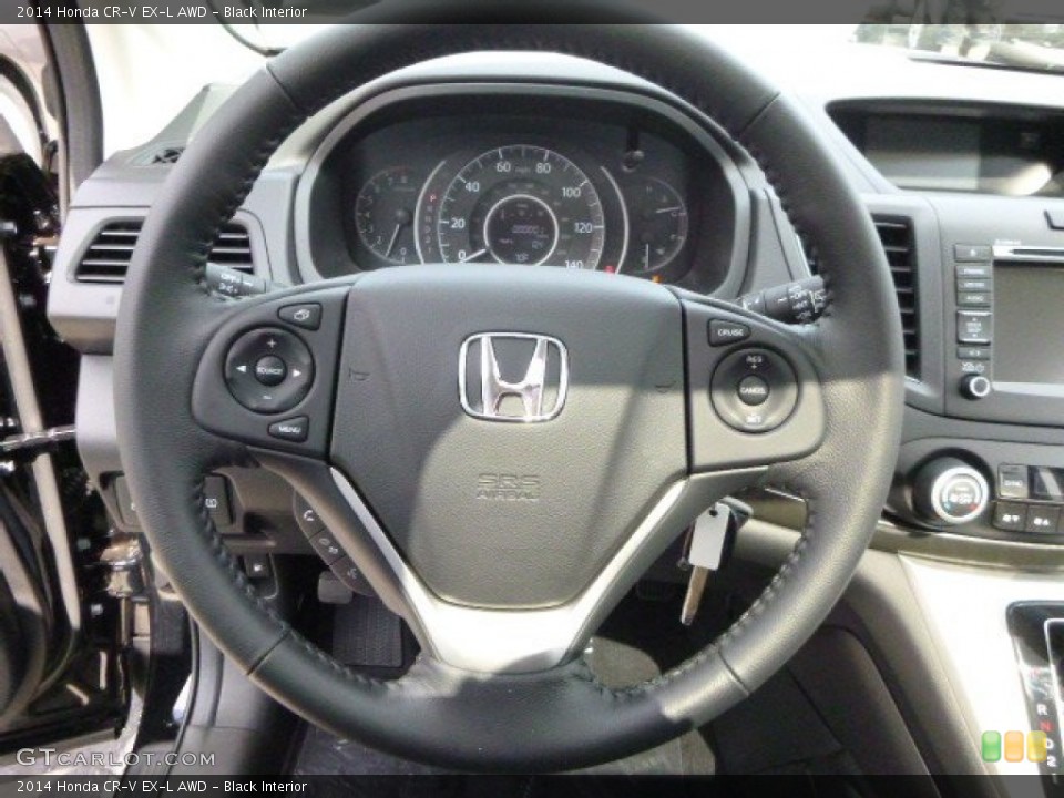 Black Interior Steering Wheel for the 2014 Honda CR-V EX-L AWD #85083365