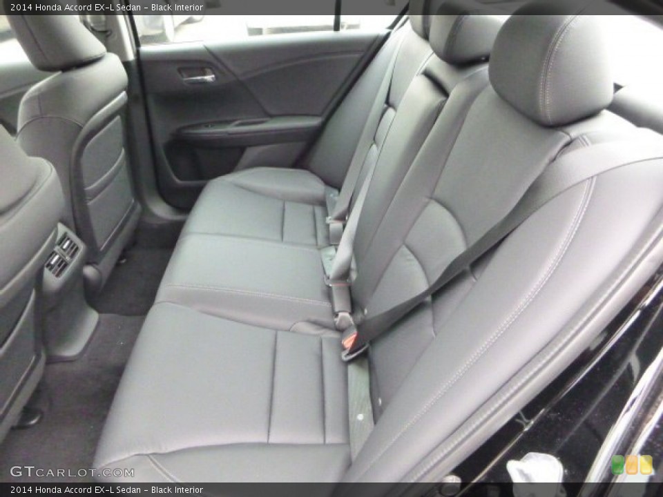Black Interior Rear Seat for the 2014 Honda Accord EX-L Sedan #85084649