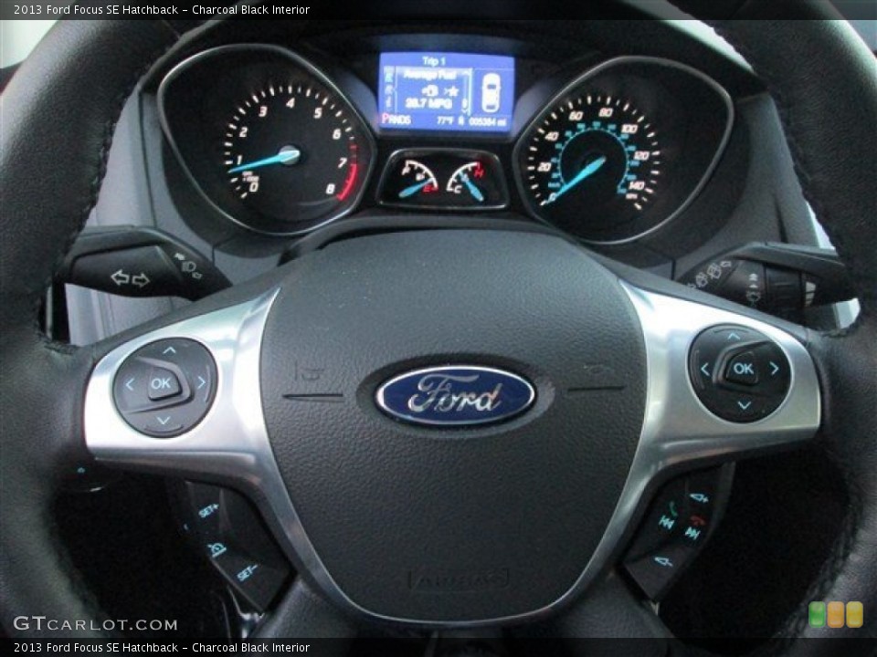 Charcoal Black Interior Controls for the 2013 Ford Focus SE Hatchback #85085219