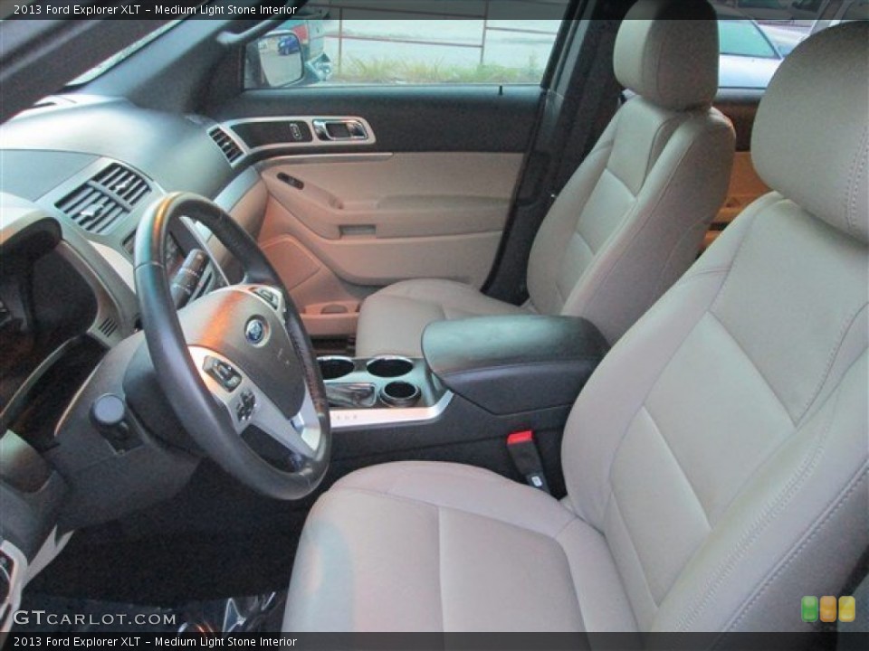 Medium Light Stone Interior Front Seat for the 2013 Ford Explorer XLT #85085465