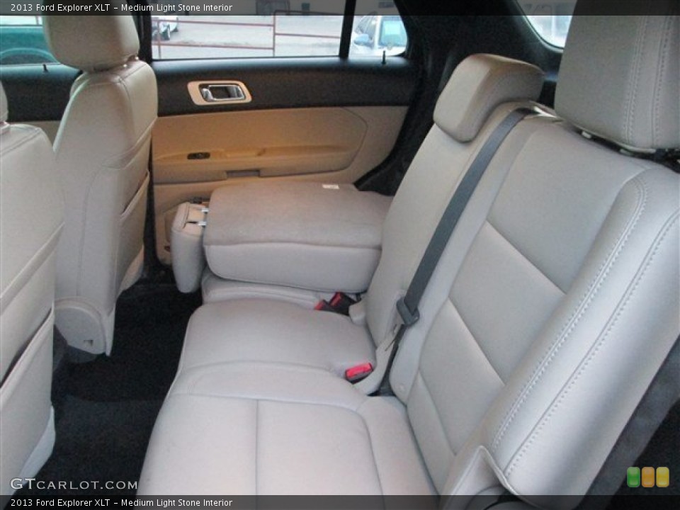 Medium Light Stone Interior Rear Seat for the 2013 Ford Explorer XLT #85085489