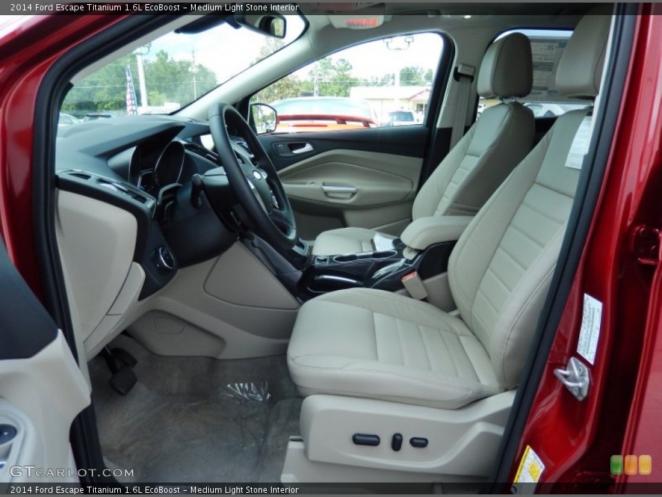 Medium Light Stone Interior Front Seat for the 2014 Ford Escape Titanium 1.6L EcoBoost #85085737
