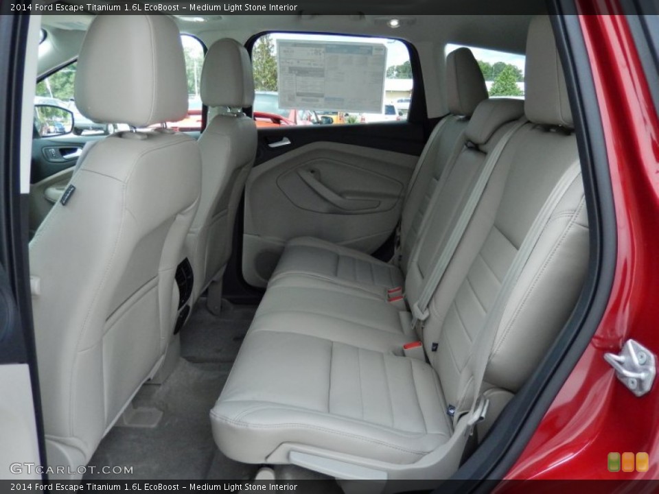 Medium Light Stone Interior Rear Seat for the 2014 Ford Escape Titanium 1.6L EcoBoost #85085765