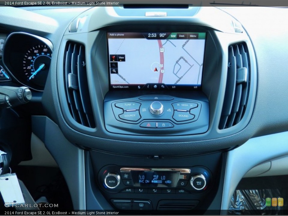Medium Light Stone Interior Controls for the 2014 Ford Escape SE 2.0L EcoBoost #85088312