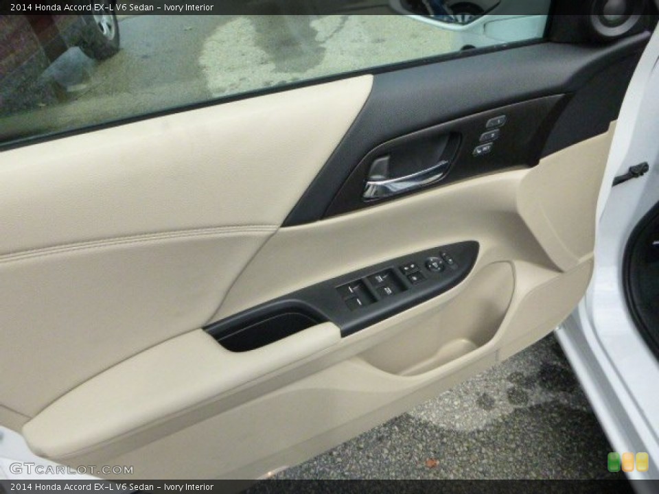 Ivory Interior Door Panel for the 2014 Honda Accord EX-L V6 Sedan #85089245