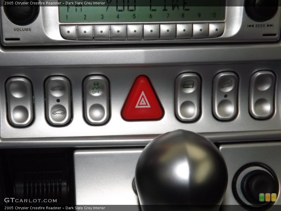 Dark Slate Grey Interior Controls for the 2005 Chrysler Crossfire Roadster #85089416