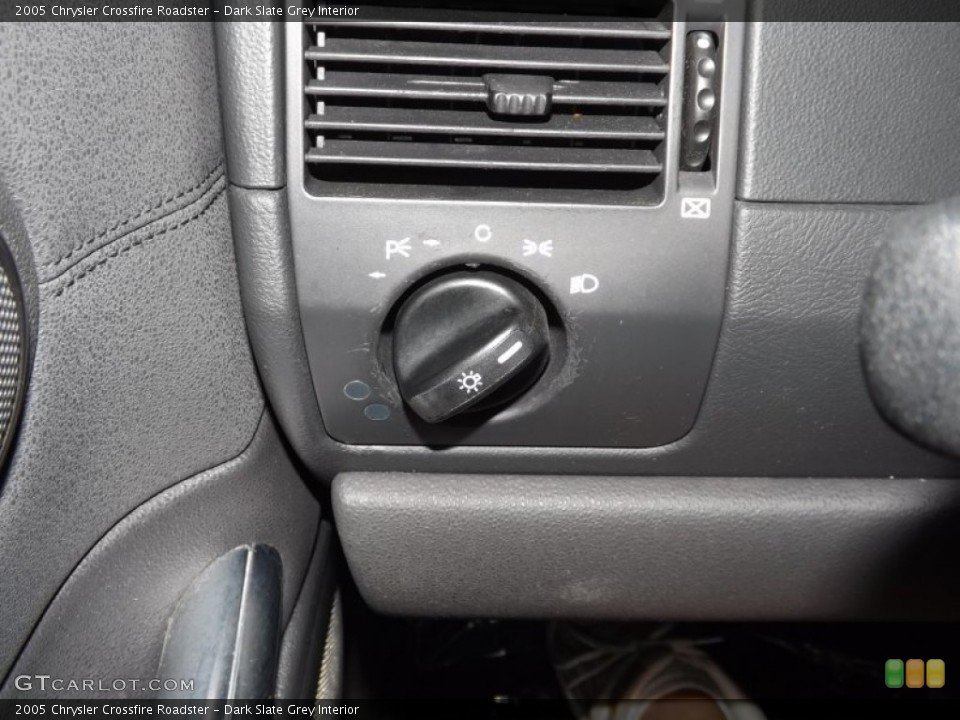 Dark Slate Grey Interior Controls for the 2005 Chrysler Crossfire Roadster #85089533