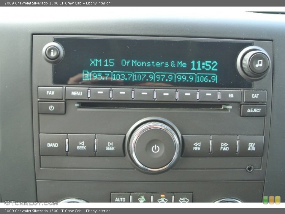 Ebony Interior Audio System for the 2009 Chevrolet Silverado 1500 LT Crew Cab #85089632
