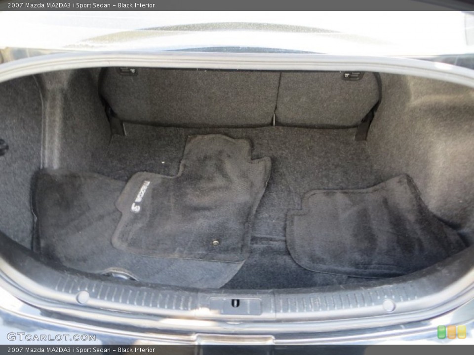 Black Interior Trunk for the 2007 Mazda MAZDA3 i Sport Sedan #85090555