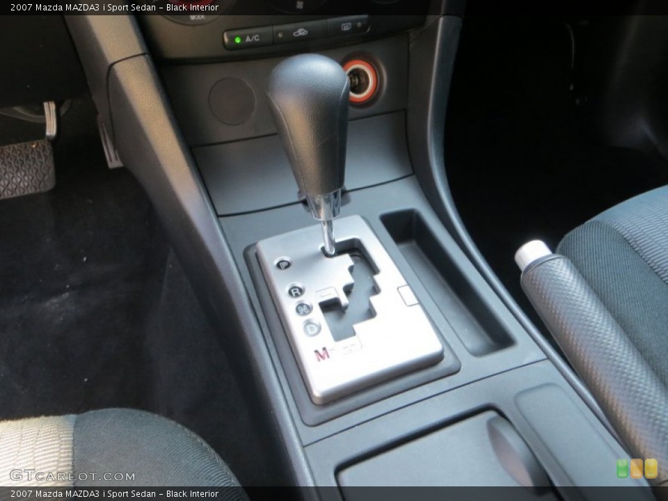 Black Interior Transmission for the 2007 Mazda MAZDA3 i Sport Sedan #85090817