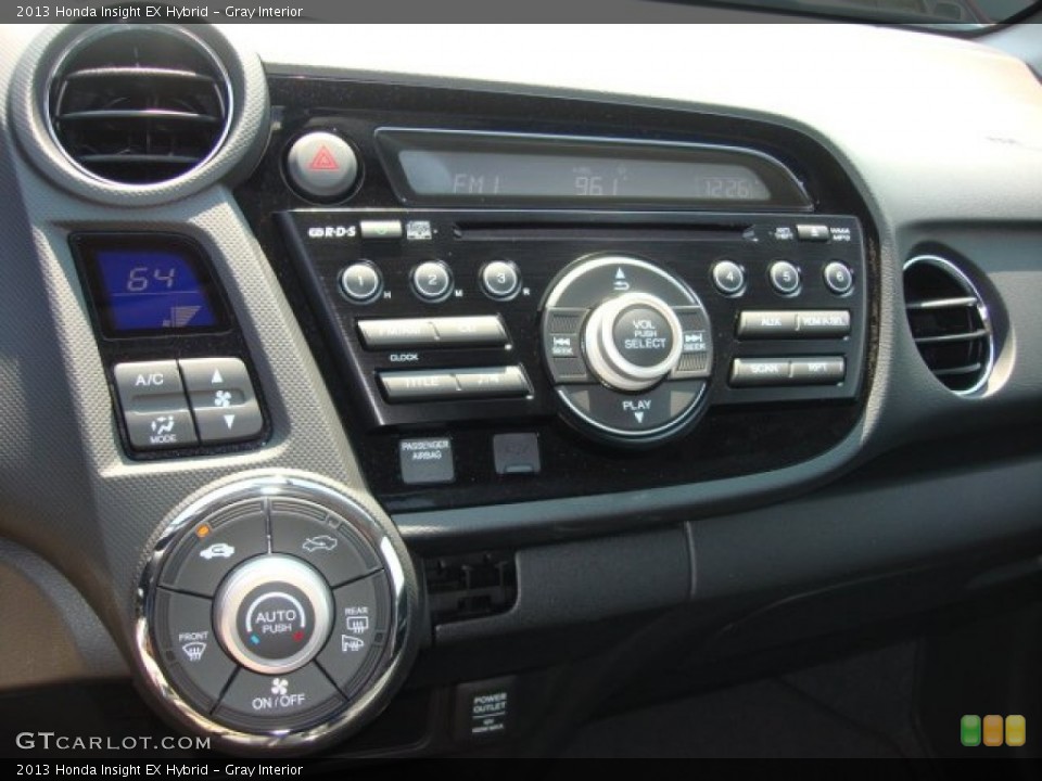 Gray Interior Controls for the 2013 Honda Insight EX Hybrid #85094555