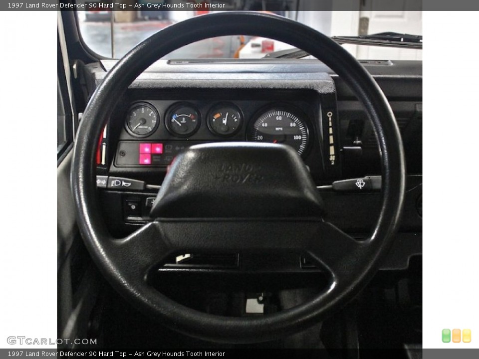 Ash Grey Hounds Tooth Interior Steering Wheel for the 1997 Land Rover Defender 90 Hard Top #85095612