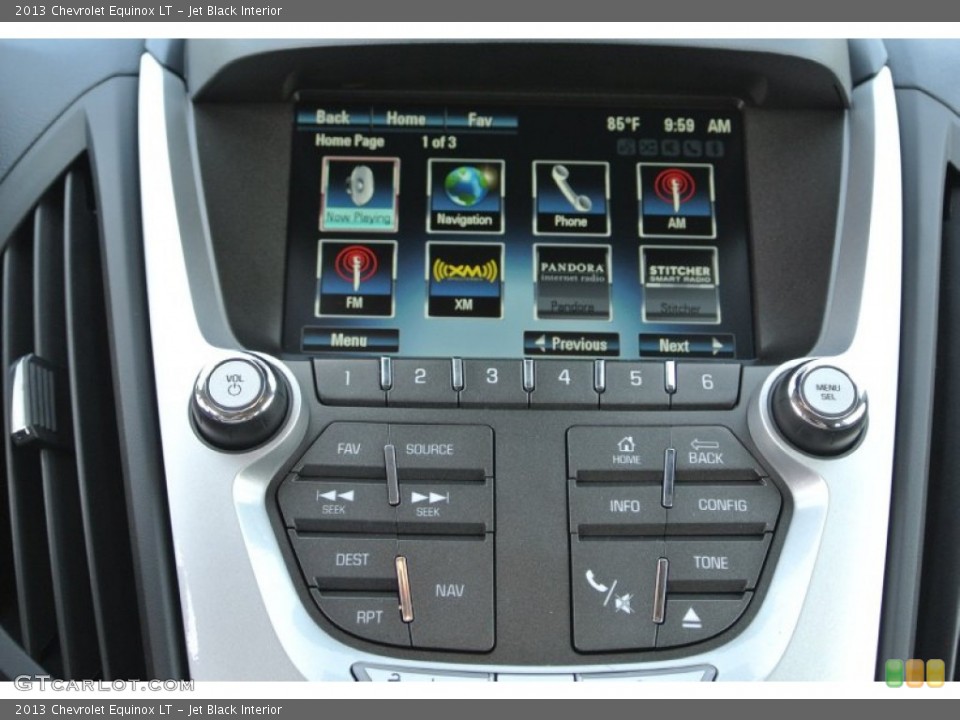 Jet Black Interior Controls for the 2013 Chevrolet Equinox LT #85095707