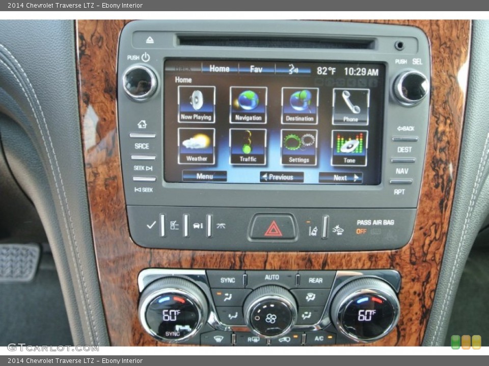 Ebony Interior Controls for the 2014 Chevrolet Traverse LTZ #85098860