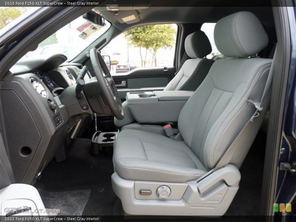 Steel Gray Interior Prime Interior for the 2013 Ford F150 XLT SuperCrew #85099049