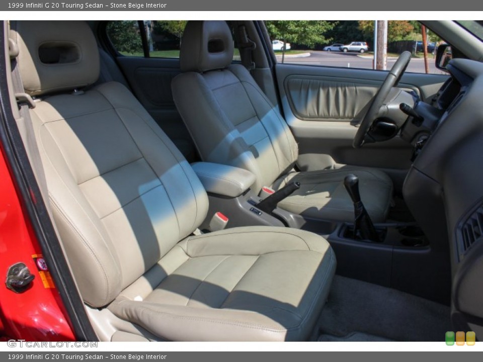 Stone Beige Interior Front Seat for the 1999 Infiniti G 20 Touring Sedan #85100699