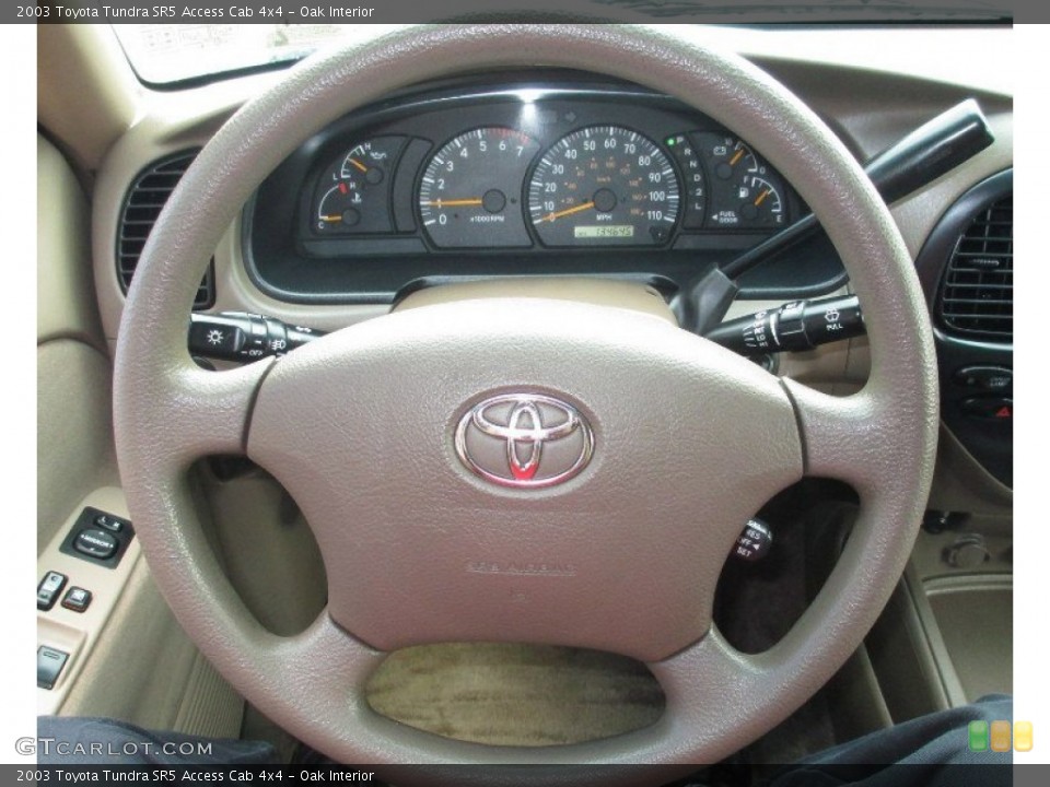 Oak Interior Steering Wheel for the 2003 Toyota Tundra SR5 Access Cab 4x4 #85102316