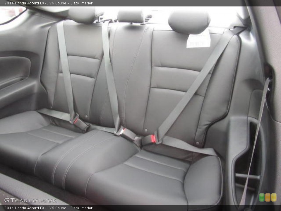 Black Interior Rear Seat for the 2014 Honda Accord EX-L V6 Coupe #85102544