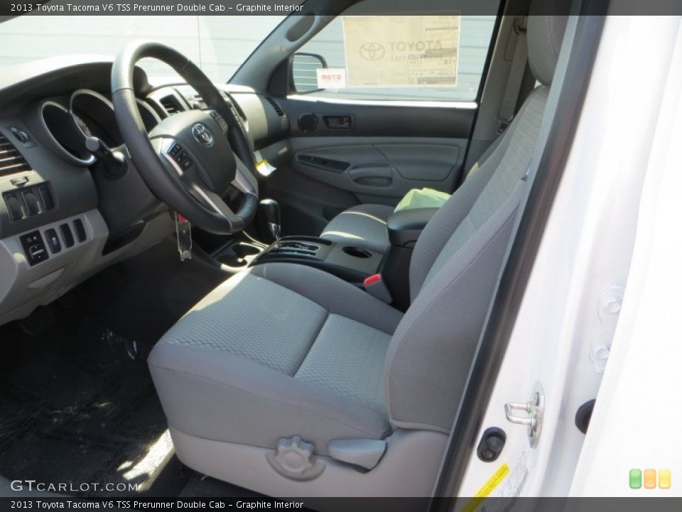 Graphite Interior Front Seat for the 2013 Toyota Tacoma V6 TSS Prerunner Double Cab #85102790