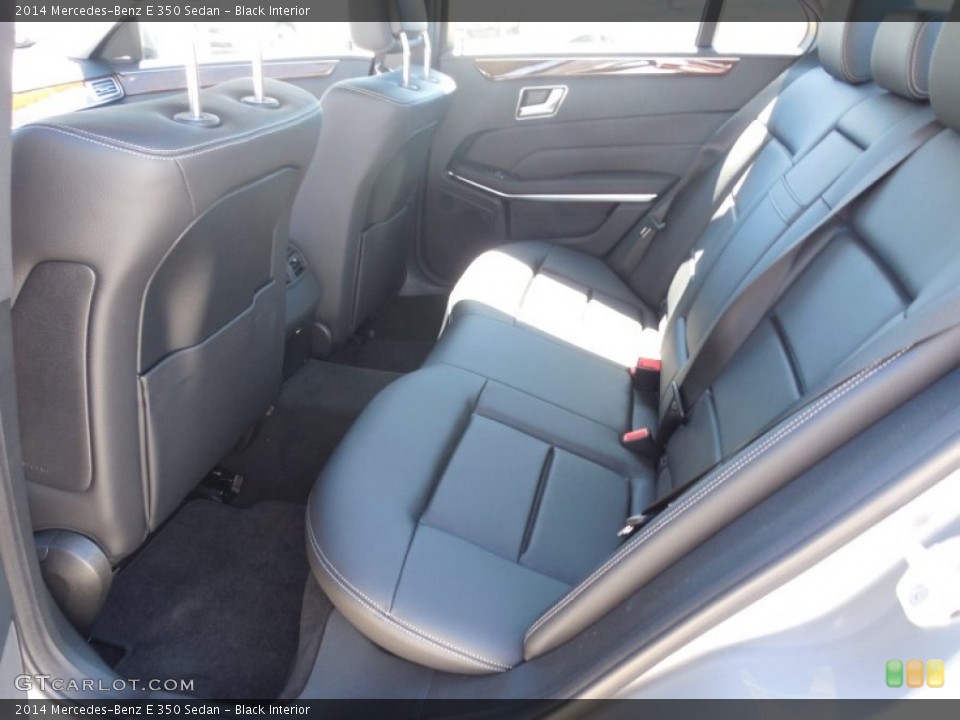 Black Interior Rear Seat for the 2014 Mercedes-Benz E 350 Sedan #85106580