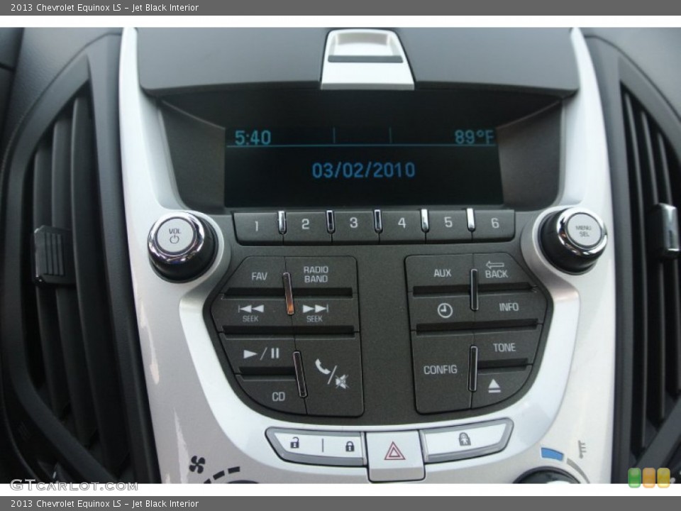 Jet Black Interior Controls for the 2013 Chevrolet Equinox LS #85107674