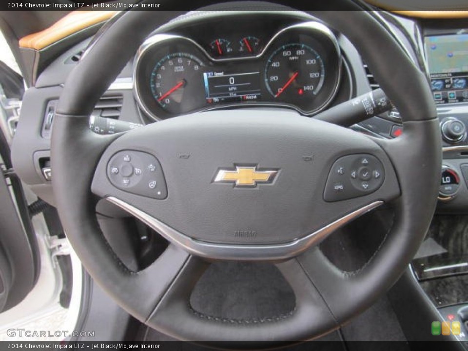 Jet Black/Mojave Interior Steering Wheel for the 2014 Chevrolet Impala LTZ #85108724