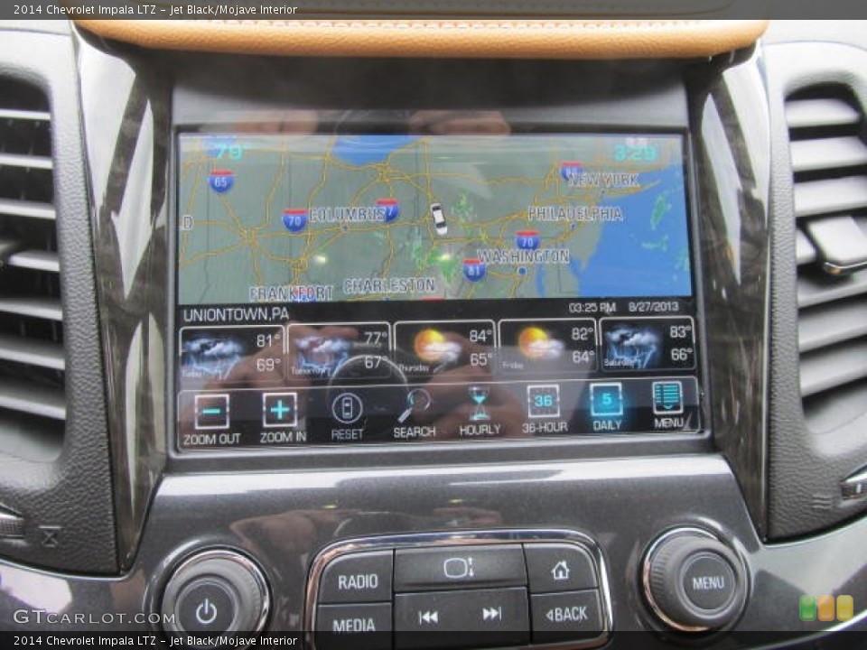 Jet Black/Mojave Interior Navigation for the 2014 Chevrolet Impala LTZ #85108745