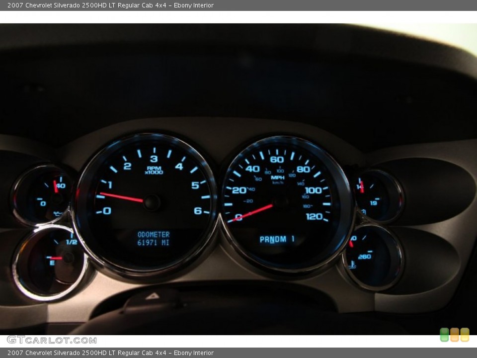 Ebony Interior Gauges for the 2007 Chevrolet Silverado 2500HD LT Regular Cab 4x4 #85110092