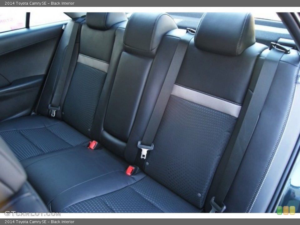 Black Interior Rear Seat for the 2014 Toyota Camry SE #85110122